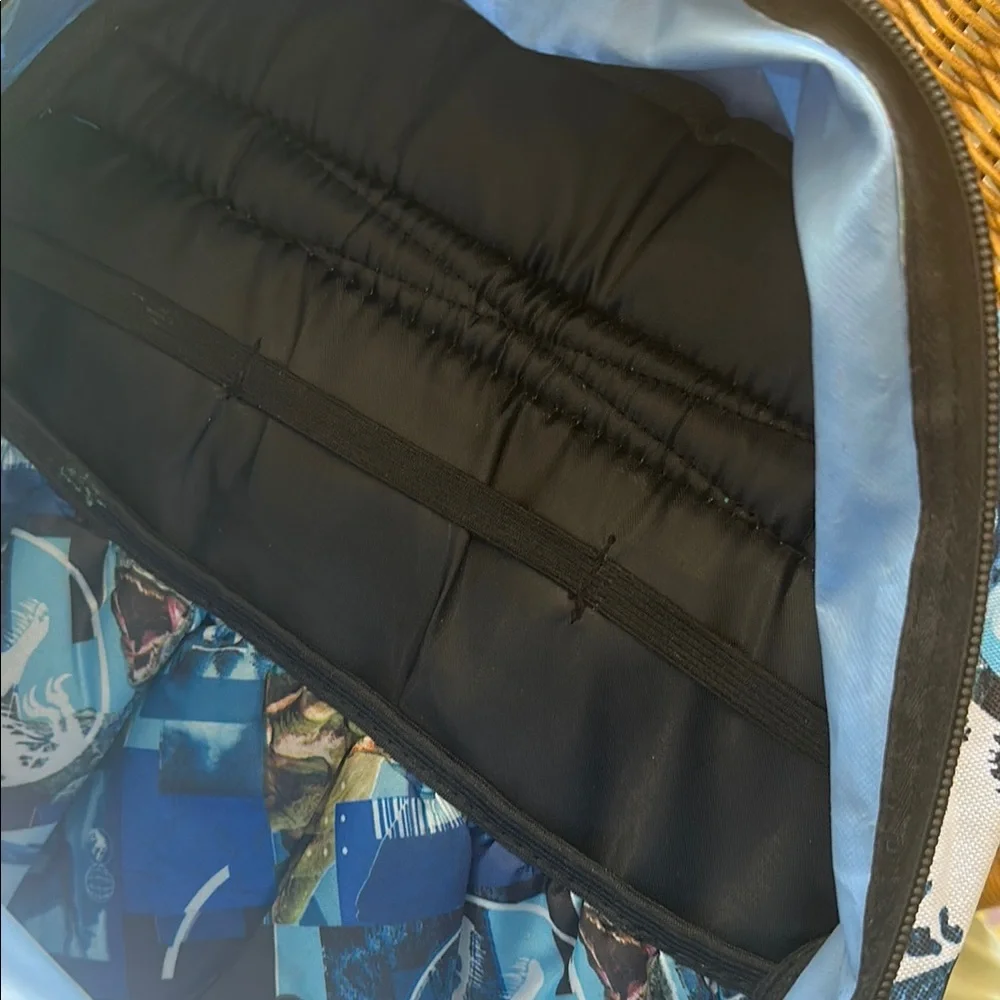 Jurassic World  life finds away backpack Print Backpack with Blue Accents